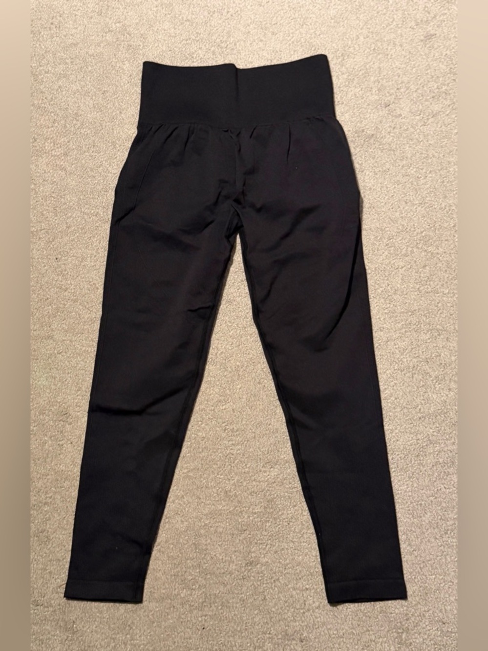 High Waist Buttlifting Leggings - Black - L